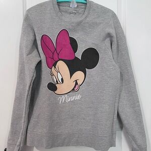 Port Authority Small Sweatshirt Minnie Mouse Grey Long Sleeve